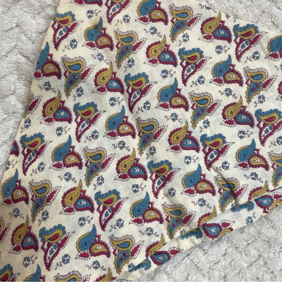 Vintage Paisley Head Bandana with‎ string | Boho Festival Cottagecore - Picture 2 of 9